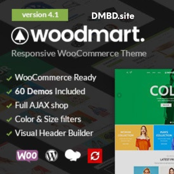 WoodMart  রেসপনসিভ কমার্স ওয়ার্ডপ্রেস থিম